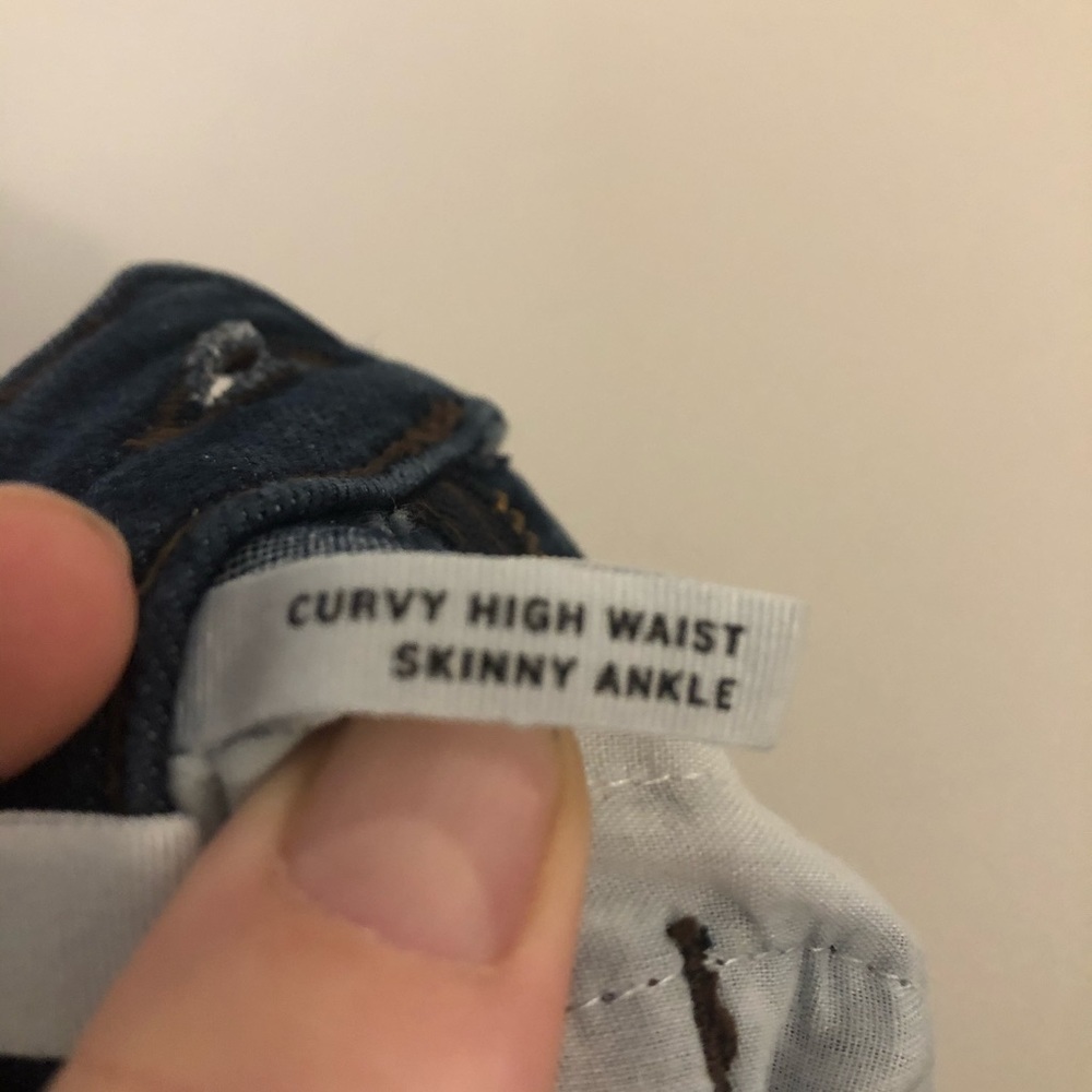 Curvy, high waist and skinny ankle LOFT jeans